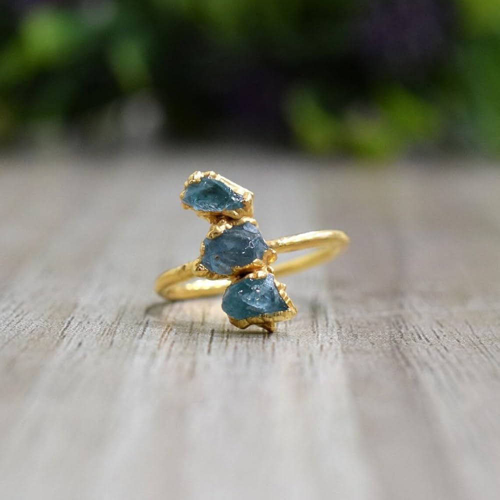 Handcrafted Rough Aquamarine Jewelry - Bold, Natural, and Beautiful 1 Handcrafted Rough Aquamarine Jewelry - Bold, Natural, and Beautiful