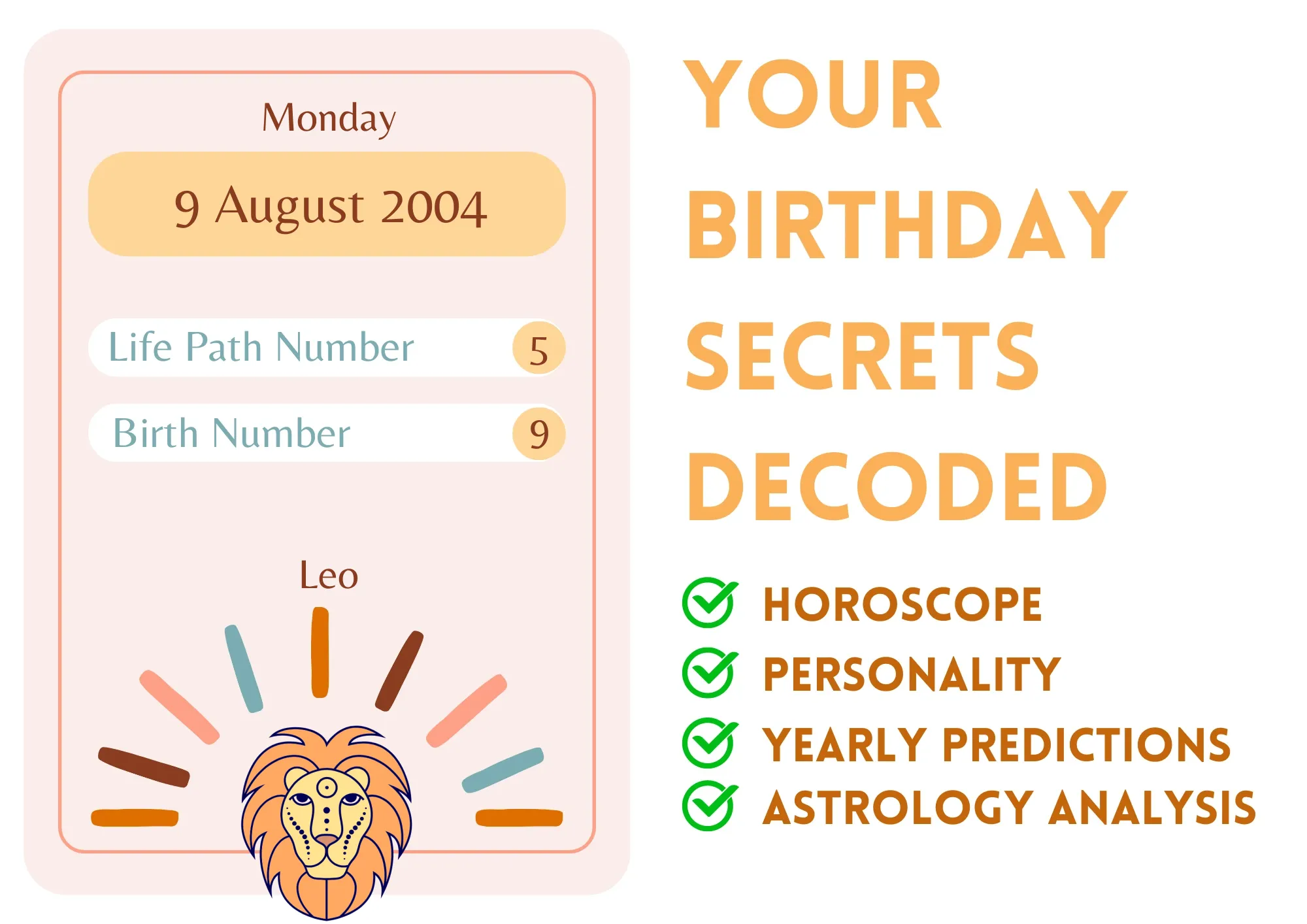 Discover Your August 9, 2004 Zodiac Sign： Leo Characteristics Revealed