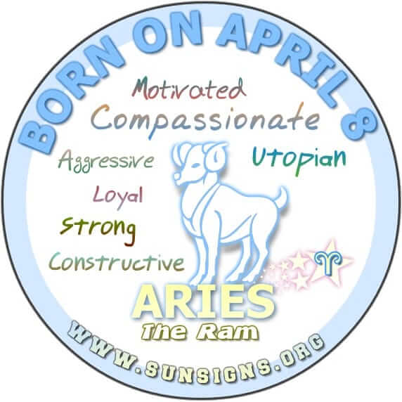 Aries Zodiac Sign for April 8, 1999: Traits and Characteristics 1 Aries Zodiac Sign for April 8, 1999: Traits and Characteristics
