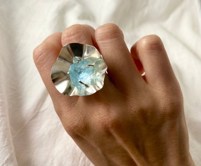 Handcrafted Rough Aquamarine Jewelry - Bold, Natural, and Beautiful 3 Handcrafted Rough Aquamarine Jewelry - Bold, Natural, and Beautiful