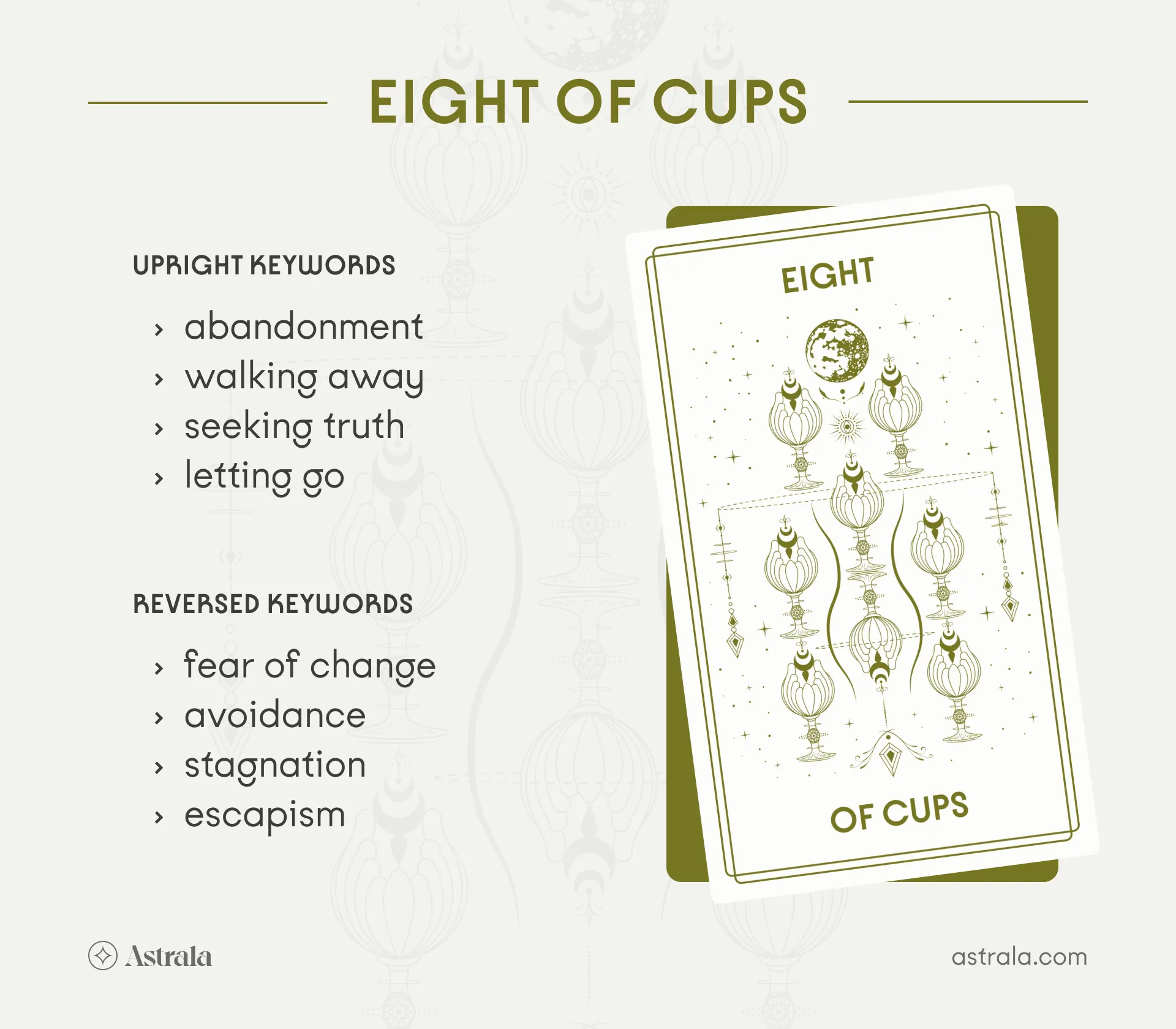 How the Eight of Cups Relates to Water Signs in the Zodiac 2 How the Eight of Cups Relates to Water Signs in the Zodiac