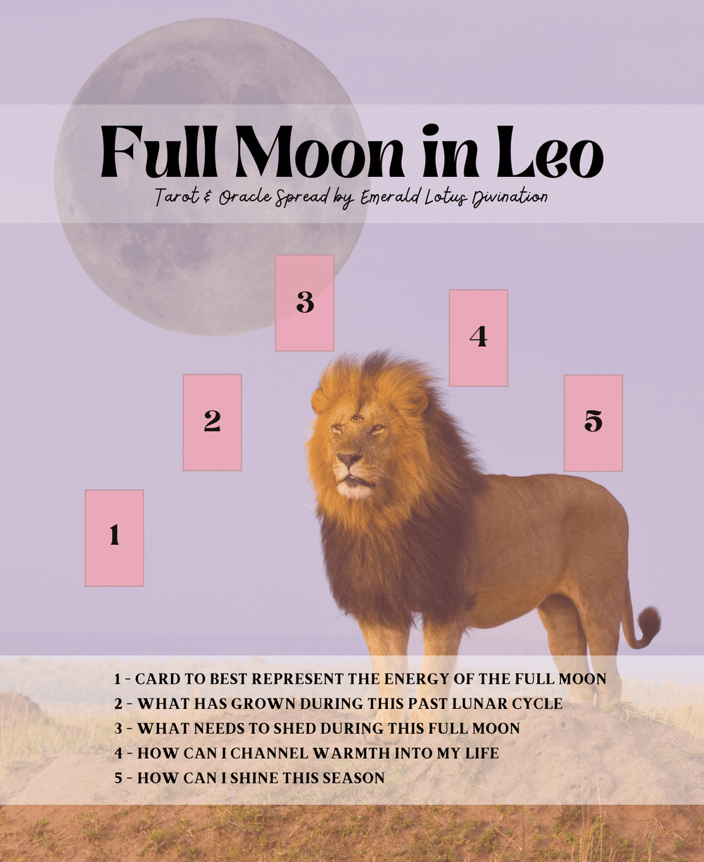Discover Your Path with the Full Moon in Leo Tarot Spread 1 Discover Your Path with the Full Moon in Leo Tarot Spread