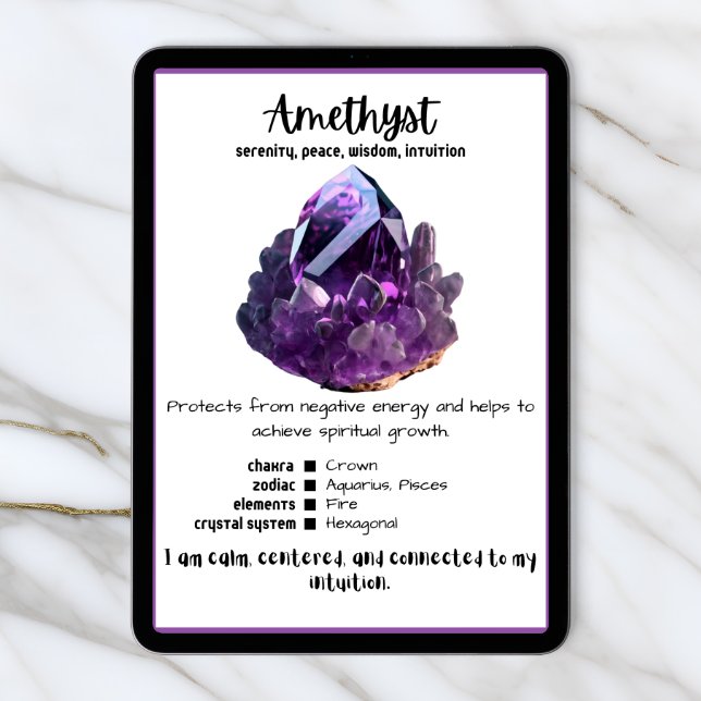 Discover the Healing Powers of Amethyst with Our Meaning Card 2 Discover the Healing Powers of Amethyst with Our Meaning Card