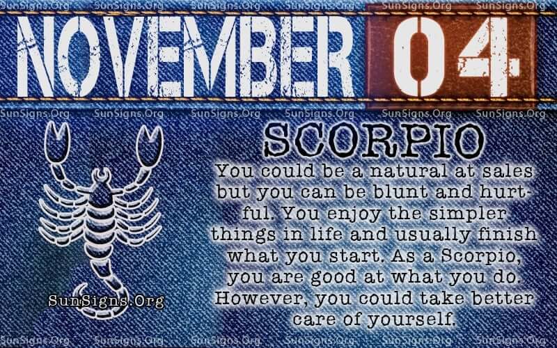 November 4 Astrology: Scorpio Personality, Traits, and Daily Horoscope 2 November 4 Astrology: Scorpio Personality, Traits, and Daily Horoscope