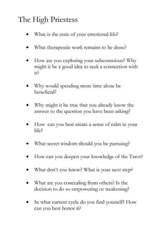 tarot question 6 tarot question