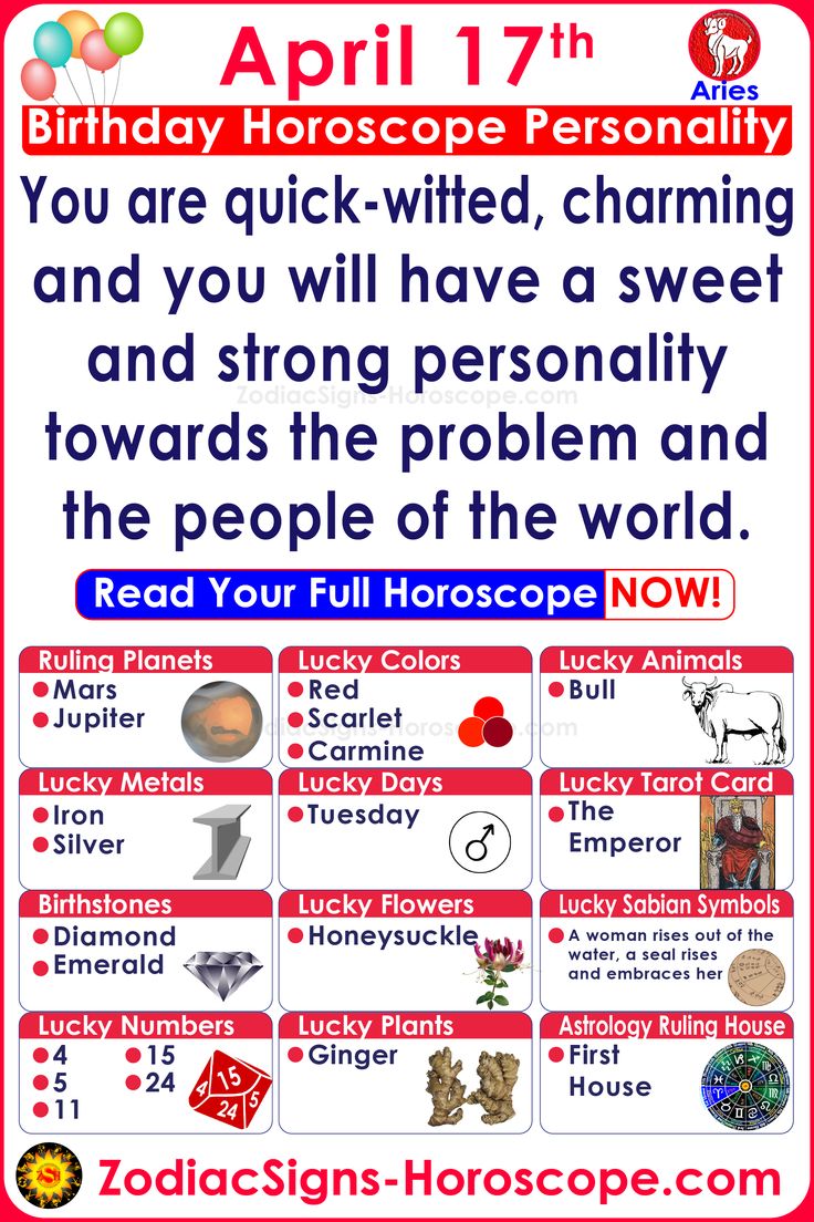 April 17 Birthday Horoscope: What Your Aries Sign Reveals About You 1 April 17 Birthday Horoscope: What Your Aries Sign Reveals About You