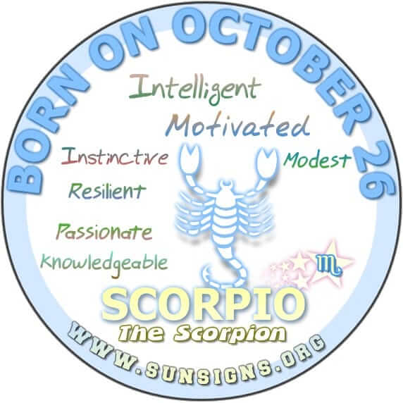 Scorpio Zodiac Overview: Astrology of October 26 Birthdays and Key Characteristics 2 Scorpio Zodiac Overview: Astrology of October 26 Birthdays and Key Characteristics