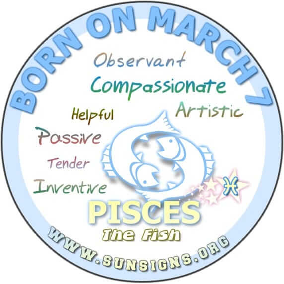 Pisces: March 7, 1994 Horoscope and Astrology Details 2 Pisces: March 7, 1994 Horoscope and Astrology Details