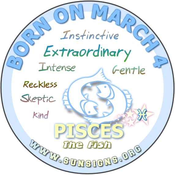 Born March 4 Horoscope: Discover the Pisces Personality Traits and Predictions 2 Born March 4 Horoscope: Discover the Pisces Personality Traits and Predictions