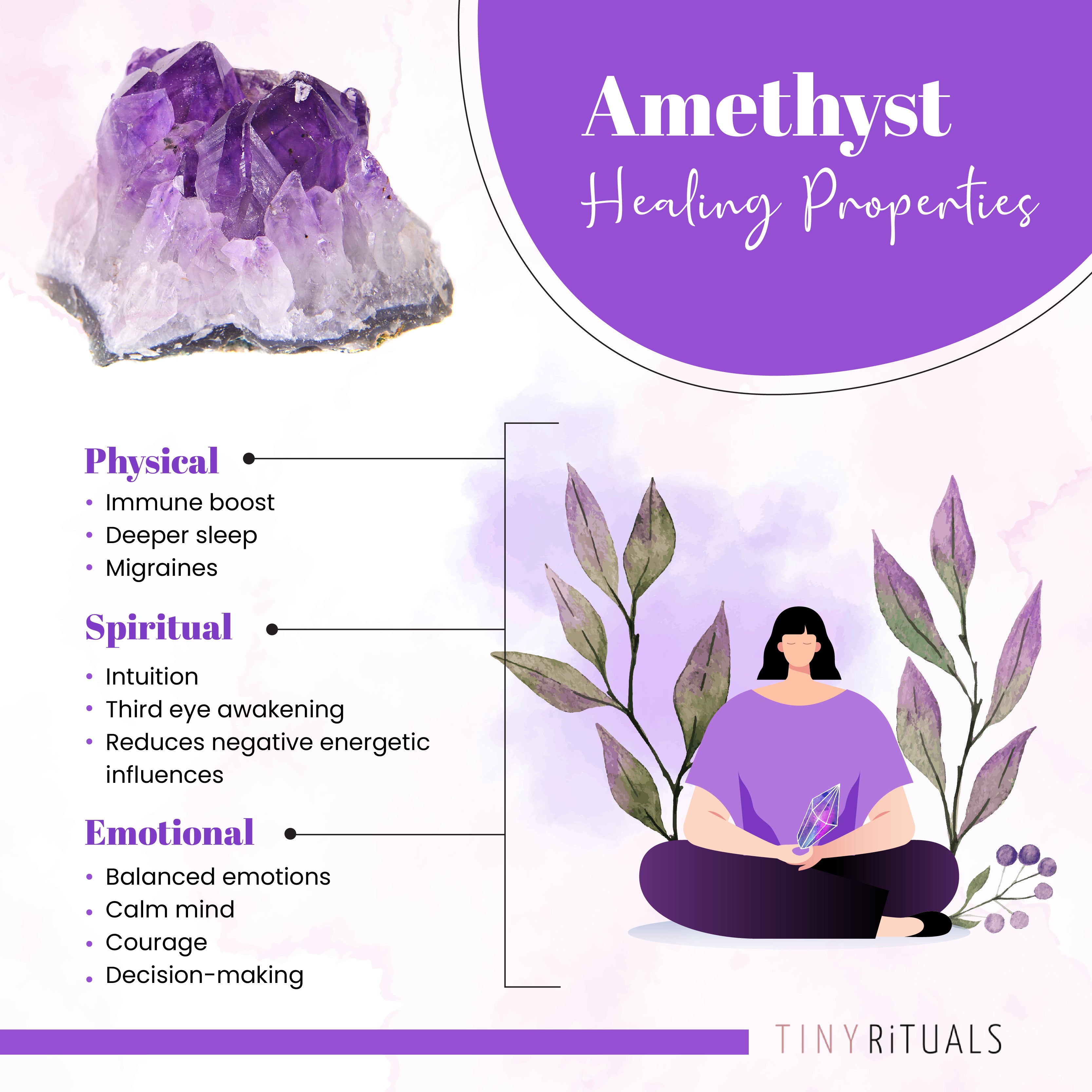 Discover the Healing Powers of Amethyst with Our Meaning Card 3 Discover the Healing Powers of Amethyst with Our Meaning Card