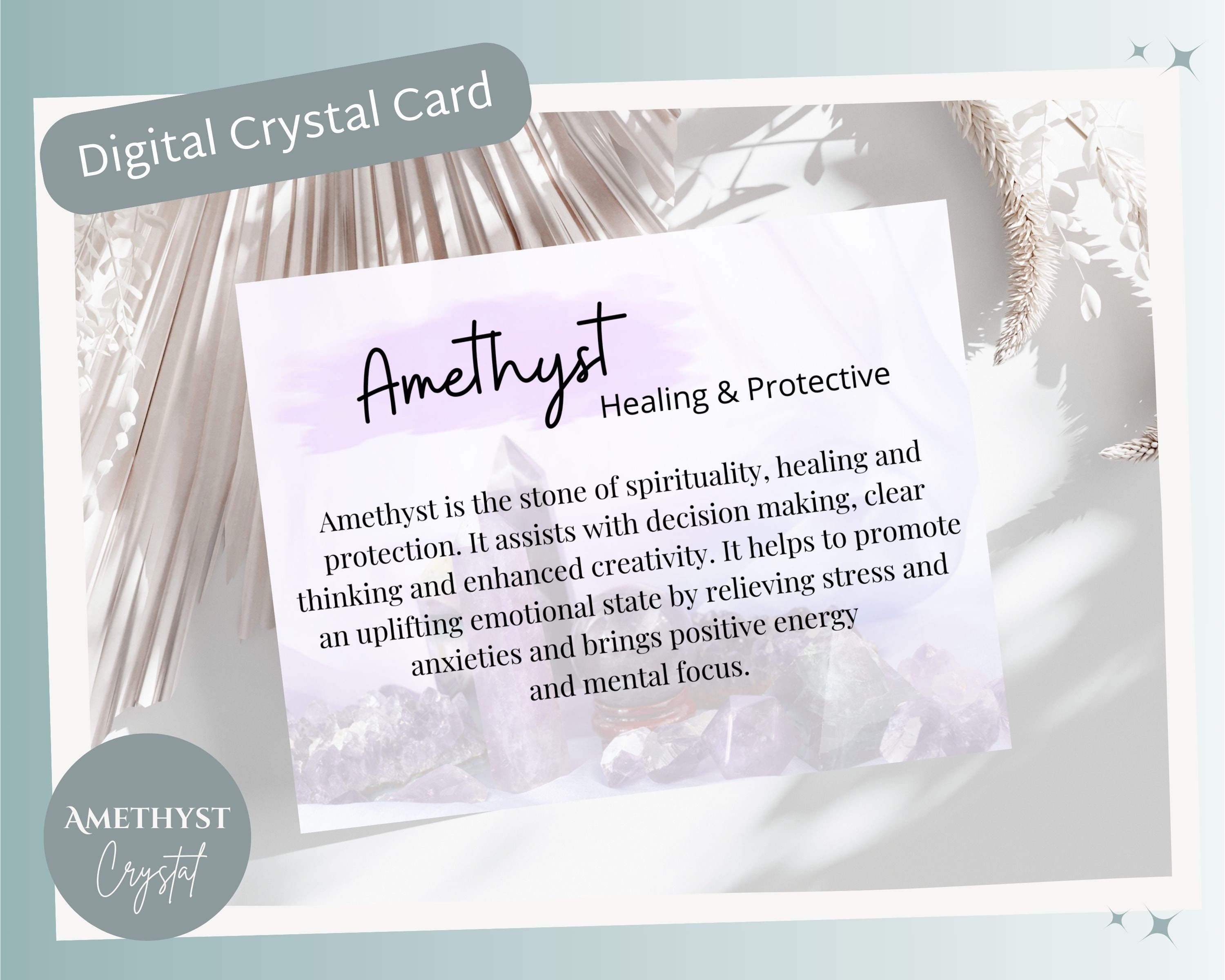Discover the Healing Powers of Amethyst with Our Meaning Card 4 Discover the Healing Powers of Amethyst with Our Meaning Card