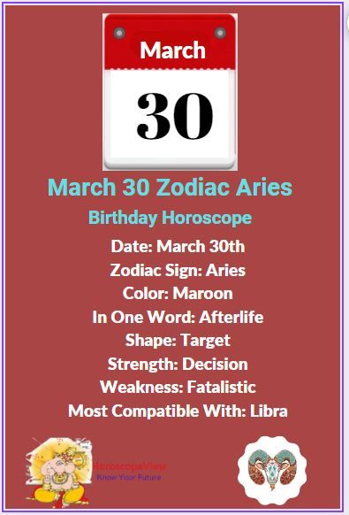 March 30 birthday horoscope revealed: are you a typical Aries? Lets explore your personality, love life, and career prospects together! 2 March 30 birthday horoscope revealed: are you a typical Aries? Lets explore your personality, love life, and career prospects together!