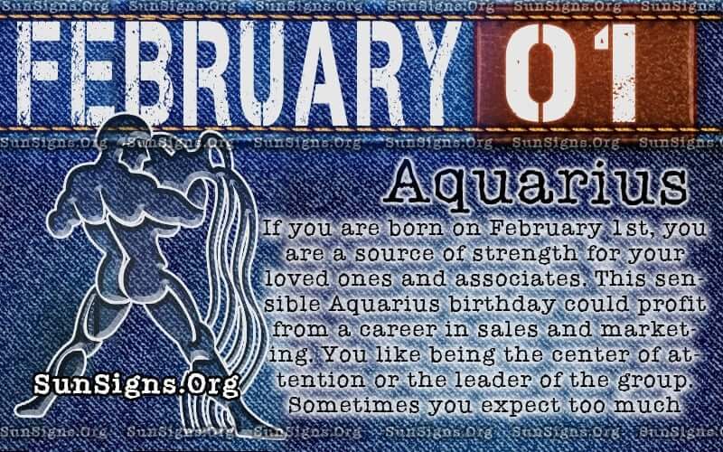 February 1st Birthday Horoscope: What does being an Aquarius mean for you? 1 February 1st Birthday Horoscope: What does being an Aquarius mean for you?