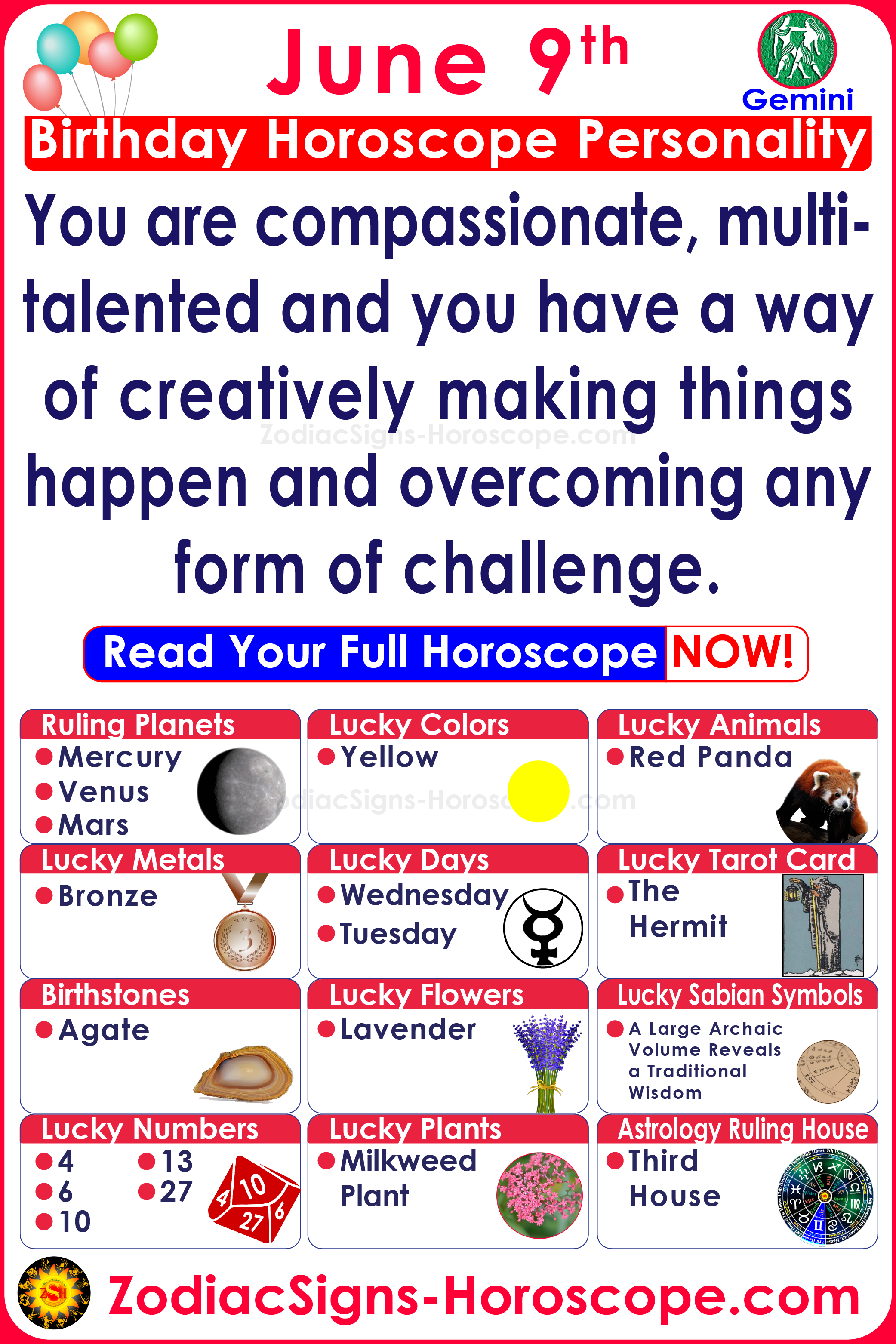 June 9 Birthday Horoscope: What Your Zodiac Sign Says About You 2 June 9 Birthday Horoscope: What Your Zodiac Sign Says About You