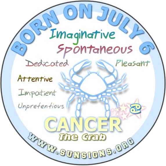 July 6 Birthday Horoscope: What Your Zodiac Sign Says About You 2 July 6 Birthday Horoscope: What Your Zodiac Sign Says About You
