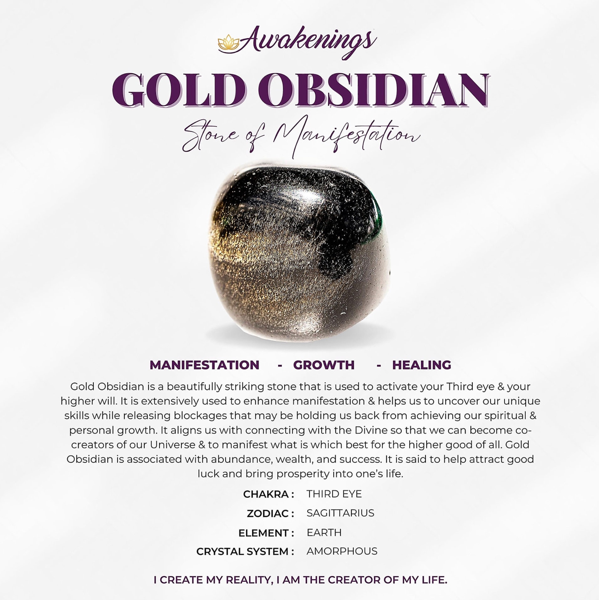 Unveiling the Mystery: Golden Obsidian Stone Meaning Explored 3 Unveiling the Mystery: Golden Obsidian Stone Meaning Explored