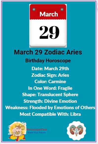 Your March 29 Birthday Horoscope: Love, Career, and More 1 Your March 29 Birthday Horoscope: Love, Career, and More