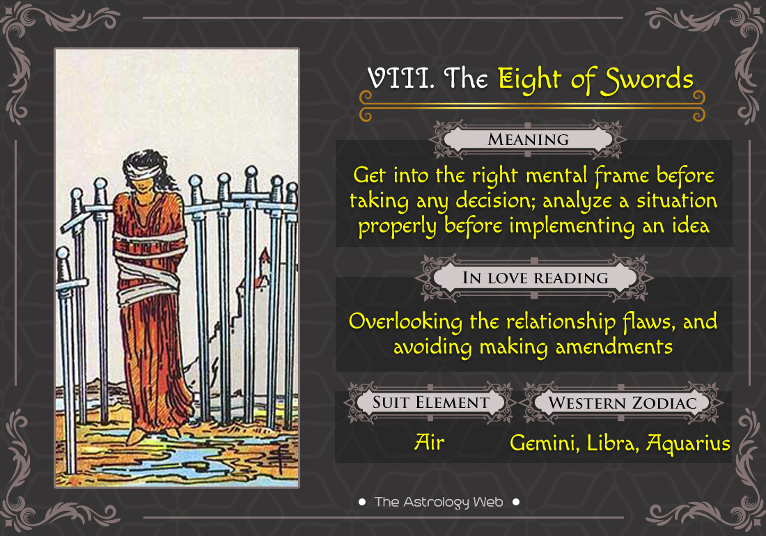 The Eight of Swords Zodiac Sign Explained: A Quick and Easy Guide 4 The Eight of Swords Zodiac Sign Explained: A Quick and Easy Guide