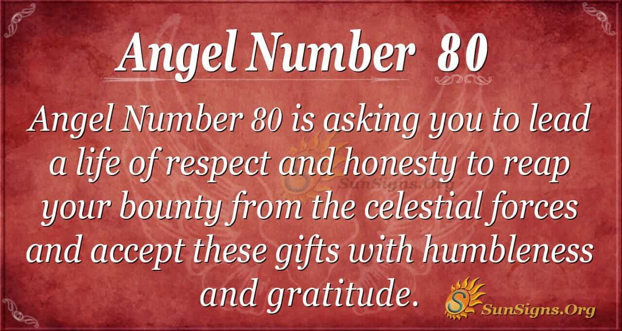 meaning of the number 80 in the bible