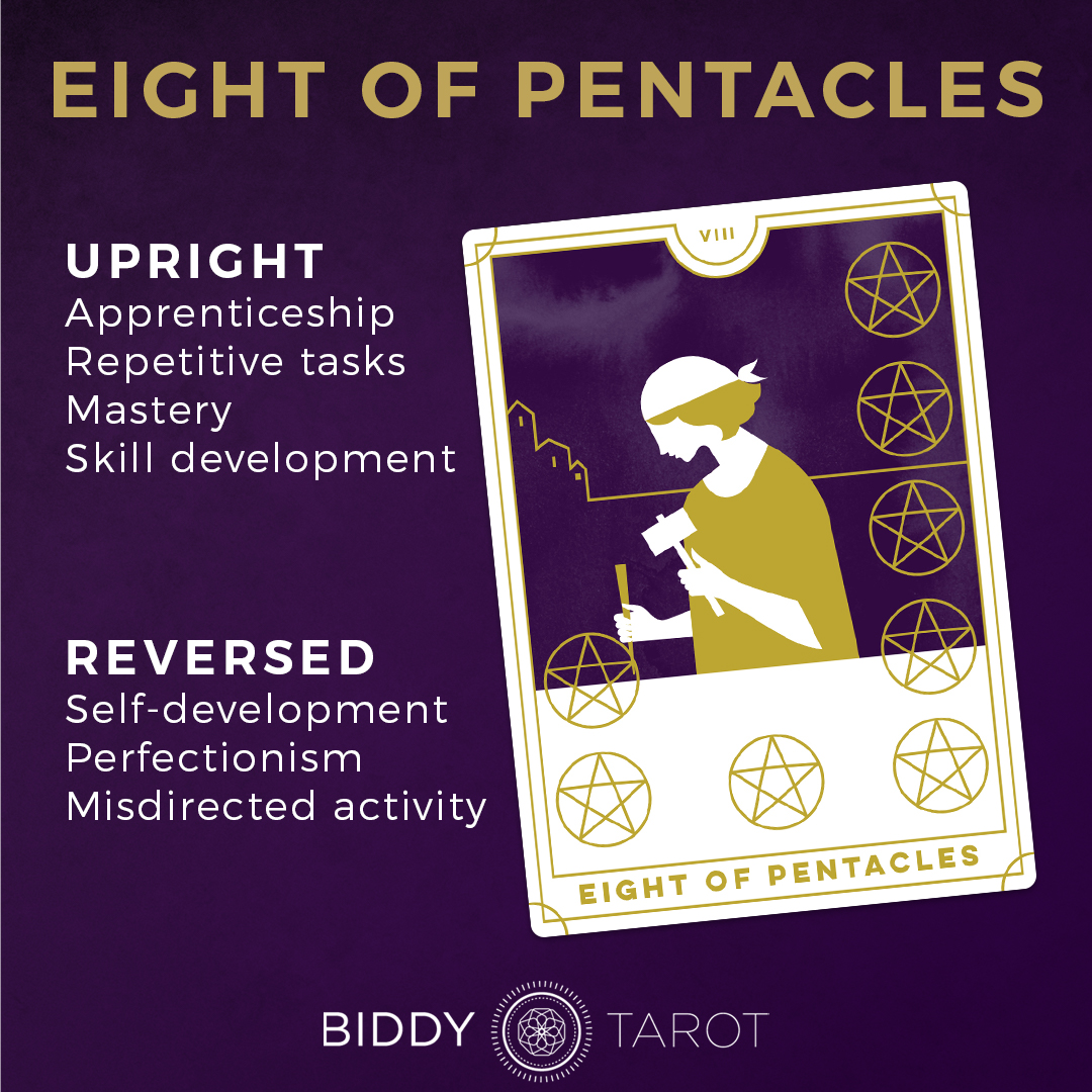 Eight of Pentacles Tarot Card Meaning: What Does It Really Mean for You? 2 Eight of Pentacles Tarot Card Meaning: What Does It Really Mean for You?