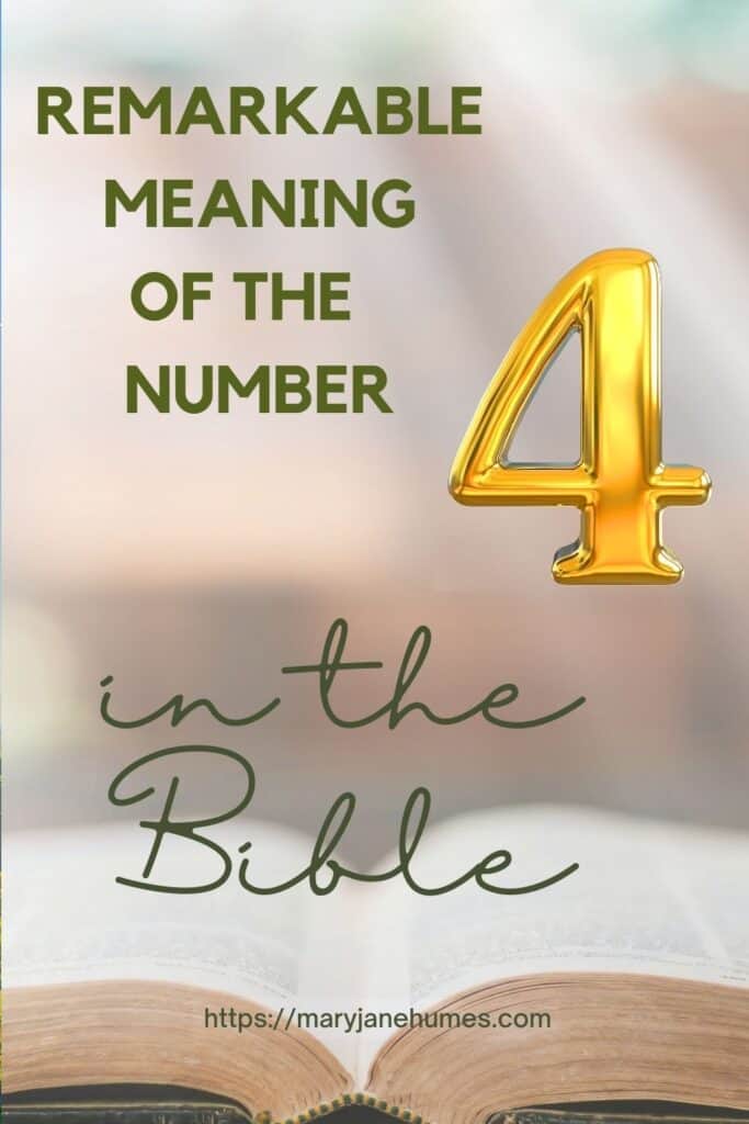 the number 4 in the bible means 1 the number 4 in the bible means
