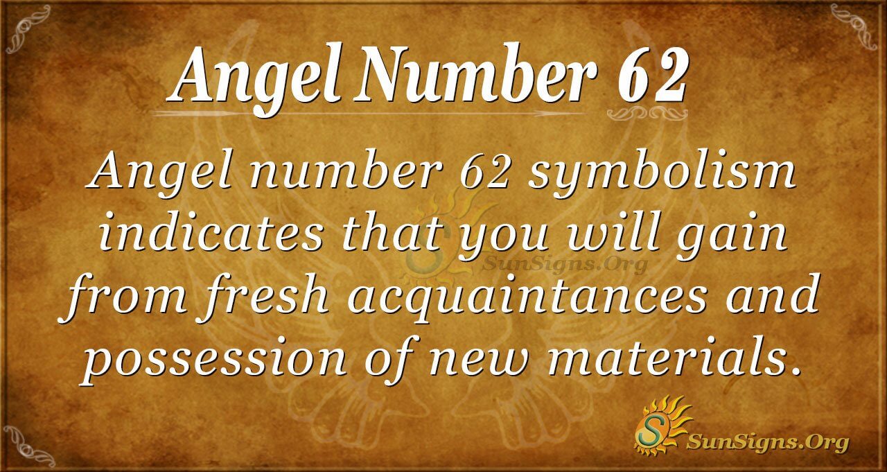 significance of number 62 1 significance of number 62