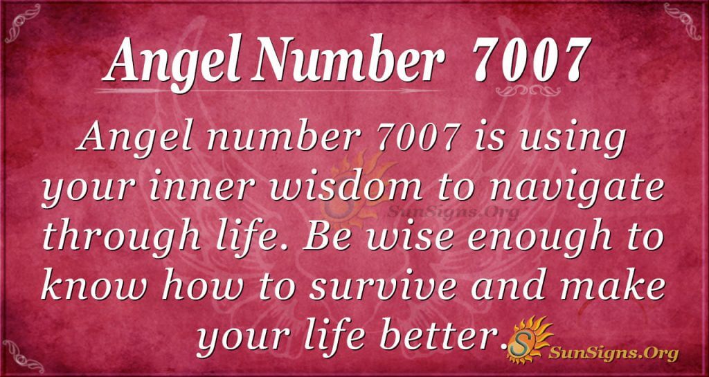 angel number 7007 1 angel number 7007