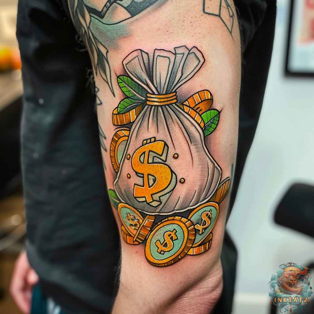 Whats Money Bag Tattoo Meaning? Discover Hidden Symbolism Now! 1 Whats Money Bag Tattoo Meaning? Discover Hidden Symbolism Now!