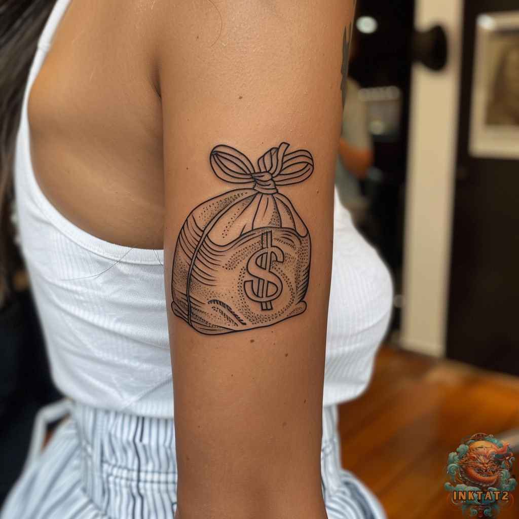 Whats Money Bag Tattoo Meaning? Discover Hidden Symbolism Now! 2 Whats Money Bag Tattoo Meaning? Discover Hidden Symbolism Now!
