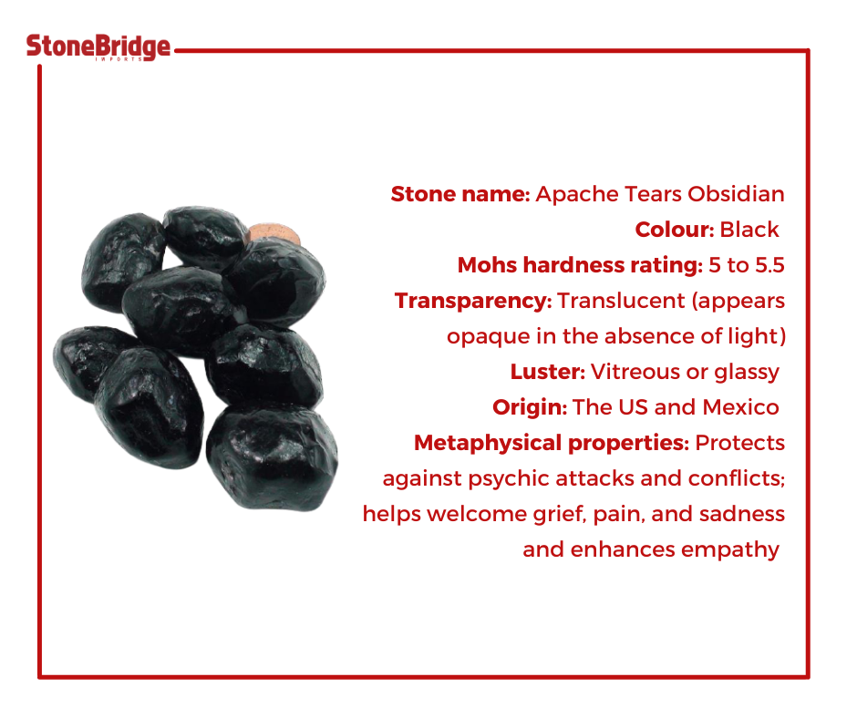 Apache Tears Stone Meaning: What Is It & How to Use 1 Apache Tears Stone Meaning: What Is It & How to Use